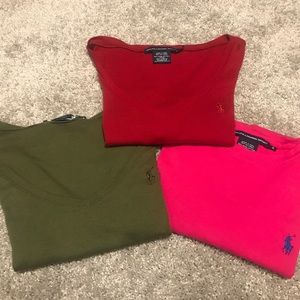 Bundle 3 Ralph Lauren Longsleeve
